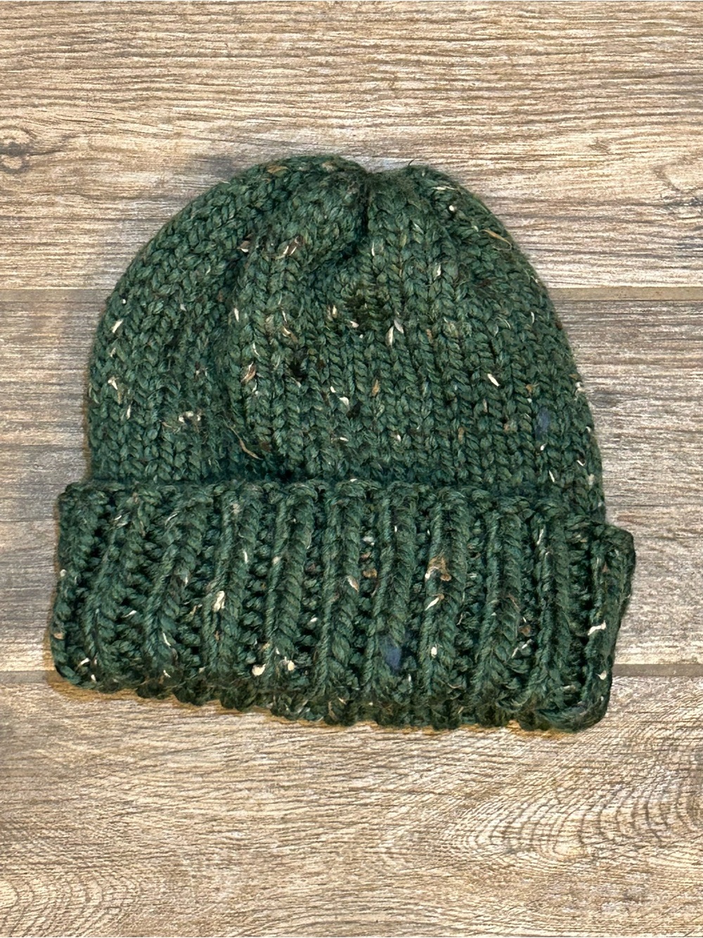 Handmade Unisex Cozy Kelp Knit Wool Blend Chunky Beanie 12” NEW